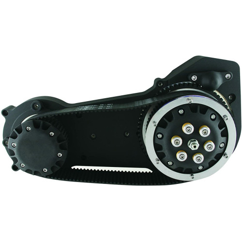 PartzBiz HD: 3444414-Black Ultima 2” Inch Old School Open Belt Drive Primary Harley Softail Evo TC88