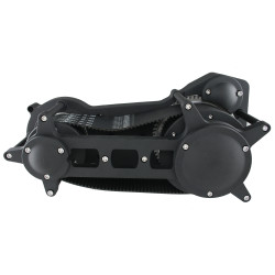 PartzBiz HD 58-946 - Black Ultima 3.35” Open Drag Race Style Belt Drive Harley Primary Harley Softail PartzBiz HD 58-946 - Black Ultima 3.35” Open Drag Race Style Belt Drive Harley Primary Harley Softail