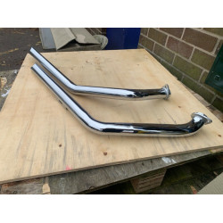PartzBiz HD 60-204 - Ultima Chrome Drag Pipes Exhaust System 2” 40” Harley Shovelhead Custom 1970-83 PartzBiz HD 60-204 - Ultima Chrome Drag Pipes Exhaust System 2” 40” Harley Shovelhead Custom 1970-83