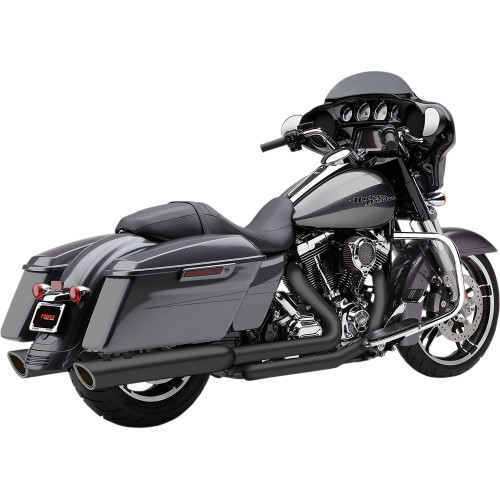 PartzBiz HD: 3446450-Cobra 4” 909 Twins Slip-On Black Mufflers Exhaust 2017 Harley Touring Bagger PartzBiz HD: 3446450-Cobra 4” 909 Twins Slip-On Black Mufflers Exhaust 2017 Harley Touring Bagger