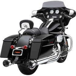 PartzBiz HD 6218 - Cobra Race Pro Chrome 4-4.5” Exhaust Pipe Slip On Mufflers Harley Touring Bagger PartzBiz HD 6218 - Cobra Race Pro Chrome 4-4.5” Exhaust Pipe Slip On Mufflers Harley Touring Bagger