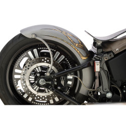 PartzBiz HD 641907 - Lucky Sucker Twin Cam Softail 200mm Tire 9” Wide Rigid Style Bobber Rear Fender PartzBiz HD 641907 - Lucky Sucker Twin Cam Softail 200mm Tire 9” Wide Rigid Style Bobber Rear Fender