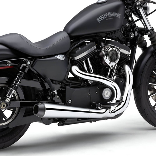 PartzBiz HD: 3446689-Cobra Chrome El Diablo 2 to 1 2-1 Exhaust Pipe Header 04-13 Harley Sportster XL