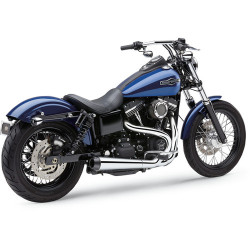 PartzBiz HD 6476 - Chrome Cobra El Diablo 2 into 1 2-1 Full Exhaust Pipe Header 06-2011 Harley Dyna