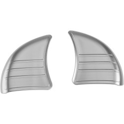 PartzBiz HD 6978 - Kuryakyn Chrome Tri Line Inner Fairing Mirror Filler Covers Harley Touring 6978 PartzBiz HD 6978 - Kuryakyn Chrome Tri Line Inner Fairing Mirror Filler Covers Harley Touring 6978