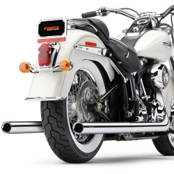PartzBiz HD 6986 - Cobra Chrome True Dual Headers Mufflers Exhaust Pipes 12-17 Harley Softail 6986 PartzBiz HD 6986 - Cobra Chrome True Dual Headers Mufflers Exhaust Pipes 12-17 Harley Softail 6986