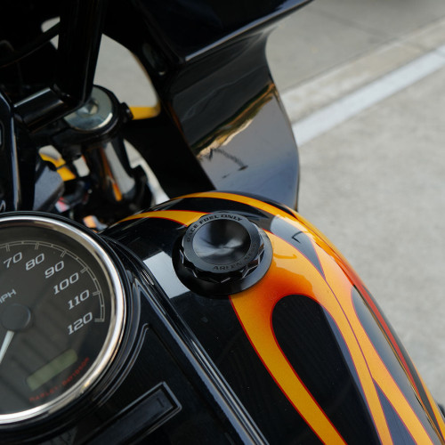 PartzBiz HD: 3476010-Arlen Ness Black 12 Point Billet Screw In Vented Gas Cap Harley Big Twin XL 96+ PartzBiz HD: 3476010-Arlen Ness Black 12 Point Billet Screw In Vented Gas Cap Harley Big Twin XL 96+