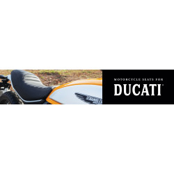 PartzBiz HD 75027 - Mustang One Piece Tuck & Roll Stitching Seat Black Ducati Scrambler 2015-2017 PartzBiz HD 75027 - Mustang One Piece Tuck & Roll Stitching Seat Black Ducati Scrambler 2015-2017