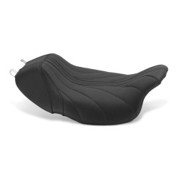 PartzBiz HD 75059GM - Mustang Black Revere Journey Solo Seat Gravity Gray Stitch Harley 08-20 Touring PartzBiz HD 75059GM - Mustang Black Revere Journey Solo Seat Gravity Gray Stitch Harley 08-20 Touring