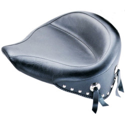 PartzBiz HD 75506 - Mustang Wide Touring Chrome Studded Studs Solo Seat Evo Harley Evolution Softail PartzBiz HD 75506 - Mustang Wide Touring Chrome Studded Studs Solo Seat Evo Harley Evolution Softail