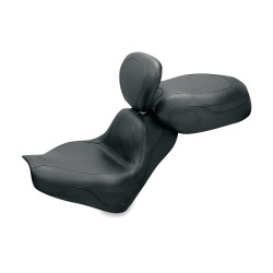 PartzBiz HD 75651 - Mustang Two Piece Vintage Sport Touring Seat อานสีดำ Honda VTX1300C 04-2009