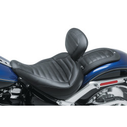 PartzBiz HD 75832 - Mustang Black Standard Touring Solo Driver Seat Harley M8 Softail Fat Boy 2018+ PartzBiz HD 75832 - Mustang Black Standard Touring Solo Driver Seat Harley M8 Softail Fat Boy 2018+