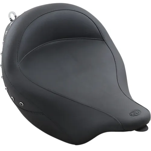 PartzBiz HD: 3455588-Mustang Vintage Super Solo Seat พร้อมหมุดสีดำ 2008-2017 Harley Touring 76069
