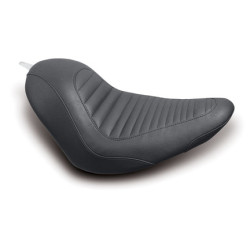 PartzBiz HD 76782 - Mustang Tripper Solo Seat สีดำ Low Profile Harley Fatboy Softail 200 ยาง 76782