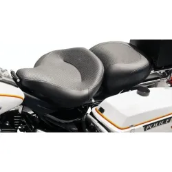 PartzBiz HD 79436 - Mustang Black Rear Police Air Ride Passenger Seat Textured Harley Touring 97+ PartzBiz HD 79436 - Mustang Black Rear Police Air Ride Passenger Seat Textured Harley Touring 97+