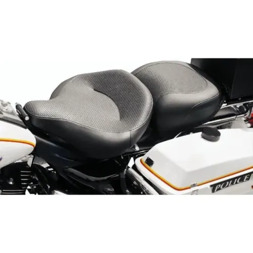 PartzBiz HD: 3480524-Mustang Black Rear Police Air Ride Passenger Seat Textured Harley Touring 97+ PartzBiz HD: 3480524-Mustang Black Rear Police Air Ride Passenger Seat Textured Harley Touring 97+