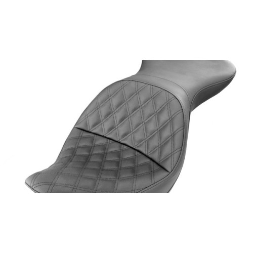 PartzBiz HD: 3472049-Saddlemen Black Explorer Lattice Stitch LS 2 Up Seat Harley Softail 06-17 FLSTC PartzBiz HD: 3472049-Saddlemen Black Explorer Lattice Stitch LS 2 Up Seat Harley Softail 06-17 FLSTC