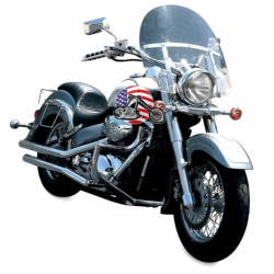 PartzBiz HD 802-1 - Chrome Lindby Linbar Highway Bar หมุดยึดเครื่องยนต์ Suzuki Volusia Boulevard 800