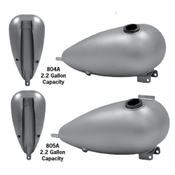 PartzBiz HD 805 - 2.2 Gallon Narrow Frisco Mustang Alien Wasp Gas Fuel Tank Chopper Harley Paughco