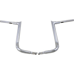 PartzBiz HD 805016 - Fat Baggers 16” 1 1/2” Chrome EZ Pointed 2 Piece Handlebars Harley Touring 14-20