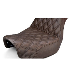 PartzBiz HD 806-04-175BR - Saddlemen Step Up Brown Lattice Stitch 2 Up Seat Harley 2006-2017 Dyna FXD FLD PartzBiz HD 806-04-175BR - Saddlemen Step Up Brown Lattice Stitch 2 Up Seat Harley 2006-2017 Dyna FXD FLD