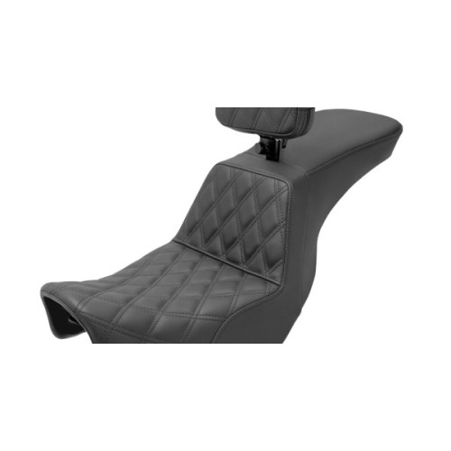 PartzBiz HD: 3489408-Saddlemen Tour Step-Up Seat ด้านหน้า Lattice Stitch สีดำ 29‚” Harley Dyna 06-17 PartzBiz HD: 3489408-Saddlemen Tour Step-Up Seat ด้านหน้า Lattice Stitch สีดำ 29‚” Harley Dyna 06-17