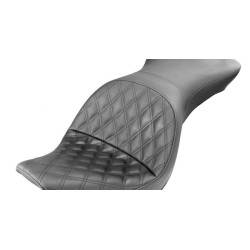 PartzBiz HD 806-12-029LS - Saddlemen Black Explorer Lattice Stitch 2 Up Seat Harley Softail 06-17 FXST FLST PartzBiz HD 806-12-029LS - Saddlemen Black Explorer Lattice Stitch 2 Up Seat Harley Softail 06-17 FXST FLST