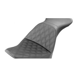 PartzBiz HD 806-15-029LS - Saddlemen Black Explorer Lattice Stitch LS 2 Up Seat Harley Softail 06-17 FLSTN PartzBiz HD 806-15-029LS - Saddlemen Black Explorer Lattice Stitch LS 2 Up Seat Harley Softail 06-17 FLSTN