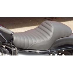 PartzBiz HD 807-11-0933 - Saddlemen Americano Pleated 2 Up Cafe Seat 3.3 Gal Tank Harley 04+ XL Sportster