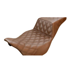 PartzBiz HD 808-07B-175BREX - Saddlemen Brown Lattice Stitch Extended Reach Step 2 Up Seat Harley Touring 08+ PartzBiz HD 808-07B-175BREX - Saddlemen Brown Lattice Stitch Extended Reach Step 2 Up Seat Harley Touring 08+