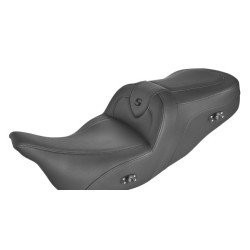 PartzBiz HD 808-07B-187THCT - Saddlemen Black Stitch Heated RoadSofa Seat One-Piece 2009+ Harley Tri-Glide PartzBiz HD 808-07B-187THCT - Saddlemen Black Stitch Heated RoadSofa Seat One-Piece 2009+ Harley Tri-Glide