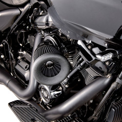 PartzBiz HD 81-200 - Arlen Ness Velocity 65° Air Cleaner Filter Kit Black Harley Touring Softail 17+