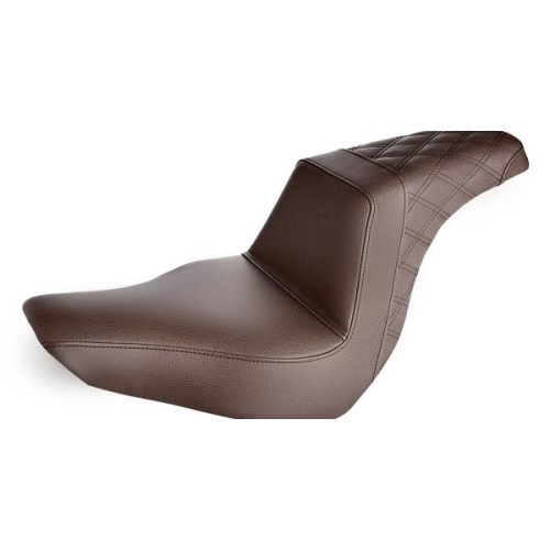 PartzBiz HD: 3467026-เบาะหลังแบบ Step Up Brown Lattice Stitch สำหรับ Harley 18+ Softail FXLR FLSB PartzBiz HD: 3467026-เบาะหลังแบบ Step Up Brown Lattice Stitch สำหรับ Harley 18+ Softail FXLR FLSB