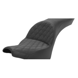 PartzBiz HD 818-30-029LS - Saddlemen Explorer Lattice Stitch Seat 2Up Harley M8 18+ Softail Street Bob FXST