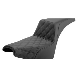 PartzBiz HD 818-30-172 - Saddlemen Black Step 2 Up Lattice Stitch Seat Harley Softail 18+ Street Bob FXST PartzBiz HD 818-30-172 - Saddlemen Black Step 2 Up Lattice Stitch Seat Harley Softail 18+ Street Bob FXST