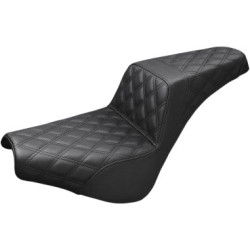 PartzBiz HD 818-30-175 - Saddlemen Black Step 2 Up Lattice Stitch Seat Harley Softail 18+ Street Bob FXST PartzBiz HD 818-30-175 - Saddlemen Black Step 2 Up Lattice Stitch Seat Harley Softail 18+ Street Bob FXST