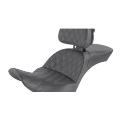 PartzBiz HD 818-33-030LS - Saddlemen Black Explorer Lattice Stitch 2 Up Backrest LS Seat Harley Softail 18+ PartzBiz HD 818-33-030LS - Saddlemen Black Explorer Lattice Stitch 2 Up Backrest LS Seat Harley Softail 18+