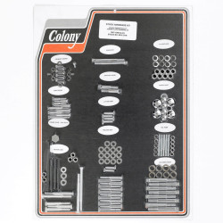 PartzBiz HD 8316 CHR - Colony Stock Complete Engine Hardware Bolt Chrome Set Kit Harley Ironhead XLCH