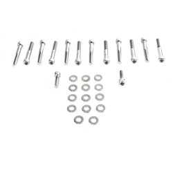 PartzBiz HD 8789-28 - Colony Rocker Box Allen Head Screw Kit Chrome Harley Ironhead Sportster 1957-76