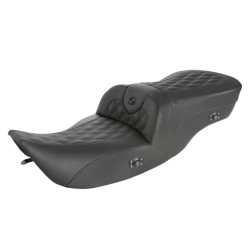 PartzBiz HD 897-06-182HCT - ที่นั่งโซฟาถนนแบบปรับความร้อนได้ Saddlemen Lattice Stitch ปี 1997-2007 สำหรับ Harley Touring Bagger PartzBiz HD 897-06-182HCT - ที่นั่งโซฟาถนนแบบปรับความร้อนได้ Saddlemen Lattice Stitch ปี 1997-2007 สำหรับ Harley Touring Bagger