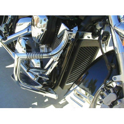 PartzBiz HD 907-1 - Chrome Lindby Linbar แฮนด์บาร์ การ์ดเครื่องยนต์ Honda VTX 1300 Retro CST