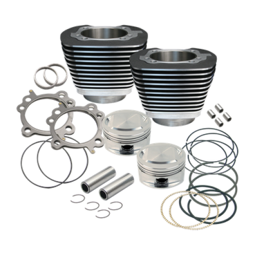 PartzBiz HD: 3456446-S&S Cycle 95” Twin Cam Big Bore Engine Motor Kit Black Aluminum Cylinders Harley PartzBiz HD: 3456446-S&S Cycle 95” Twin Cam Big Bore Engine Motor Kit Black Aluminum Cylinders Harley