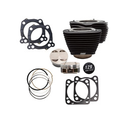 PartzBiz HD 910-0844 - S&S M8 Big Bore 129” Black Cylinders 4.375 Stroke Pistons Top End Kit Harley 17+ PartzBiz HD 910-0844 - S&S M8 Big Bore 129” Black Cylinders 4.375 Stroke Pistons Top End Kit Harley 17+