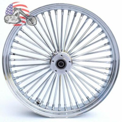 PartzBiz HD ACM2135CHRDD - Chrome 21 3.5 46 Fat Daddy King Spoke Front Wheel Rim Harley Touring Dual Disc PartzBiz HD ACM2135CHRDD - Chrome 21 3.5 46 Fat Daddy King Spoke Front Wheel Rim Harley Touring Dual Disc