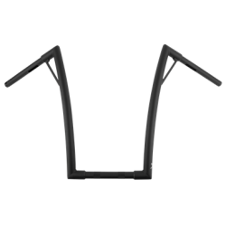 PartzBiz HD B12-7008TB - Burly Louie 1-1/4” Ape Handlebars 12” Matte Black Harley Notched Slotted Drilled PartzBiz HD B12-7008TB - Burly Louie 1-1/4” Ape Handlebars 12” Matte Black Harley Notched Slotted Drilled