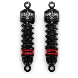 PartzBiz HD B28-1205B - Burly Brand B28-1205B Black 11.5" Slammer Plus Lowering Shocks Harley XL 88-03 best for performance install bolt on 1310-1968