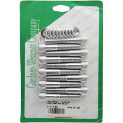 PartzBiz HD C-74-10 - Drag Head Bolts Set Kit Chrome Knurled Socket Harley Big Twin 48-84 Pan Shovel PartzBiz HD C-74-10 - Drag Head Bolts Set Kit Chrome Knurled Socket Harley Big Twin 48-84 Pan Shovel