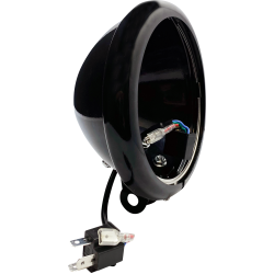 PartzBiz HD CD-18ST-BUCKET - Custom Dynamics 5-3/4” Black Headlight Bucket Wire Adapter 2018+ Harley Softail PartzBiz HD CD-18ST-BUCKET - Custom Dynamics 5-3/4” Black Headlight Bucket Wire Adapter 2018+ Harley Softail