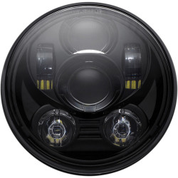 PartzBiz HD CD-575-B - Custom Dynamics CD-575-B Black 5.75" LED Headlamp Harley Softail Dyna FXR
