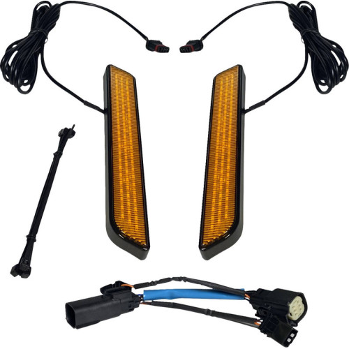 PartzBiz HD: -Custom Dynamics LED Front Fork Lightz Amber Lens Black Universal 12V CD-FORK-UNV-AC 2040-2664 20402664 motorcycle cafe bobber project honda yamaha kawasaki suzuki electra road street glide king tri trike touring best for buy PartzBiz HD: -Custom Dynamics LED Front Fork Lightz Amber Lens Black Universal 12V CD-FORK-UNV-AC 2040-2664 20402664 motorcycle cafe bobber project honda yamaha kawasaki suzuki electra road street glide king tri trike touring best for buy